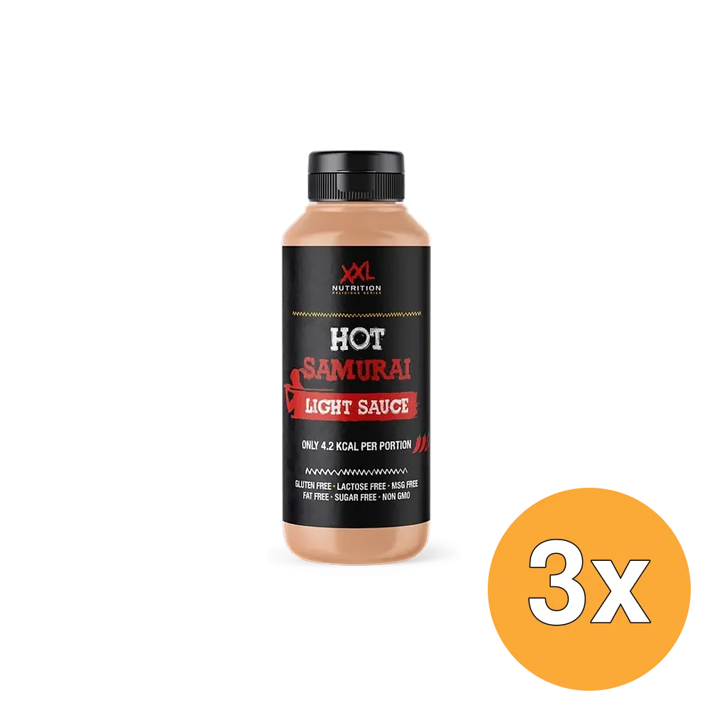 3x XXL Nutrition Light Saus - Hot Samurai (265 ml)