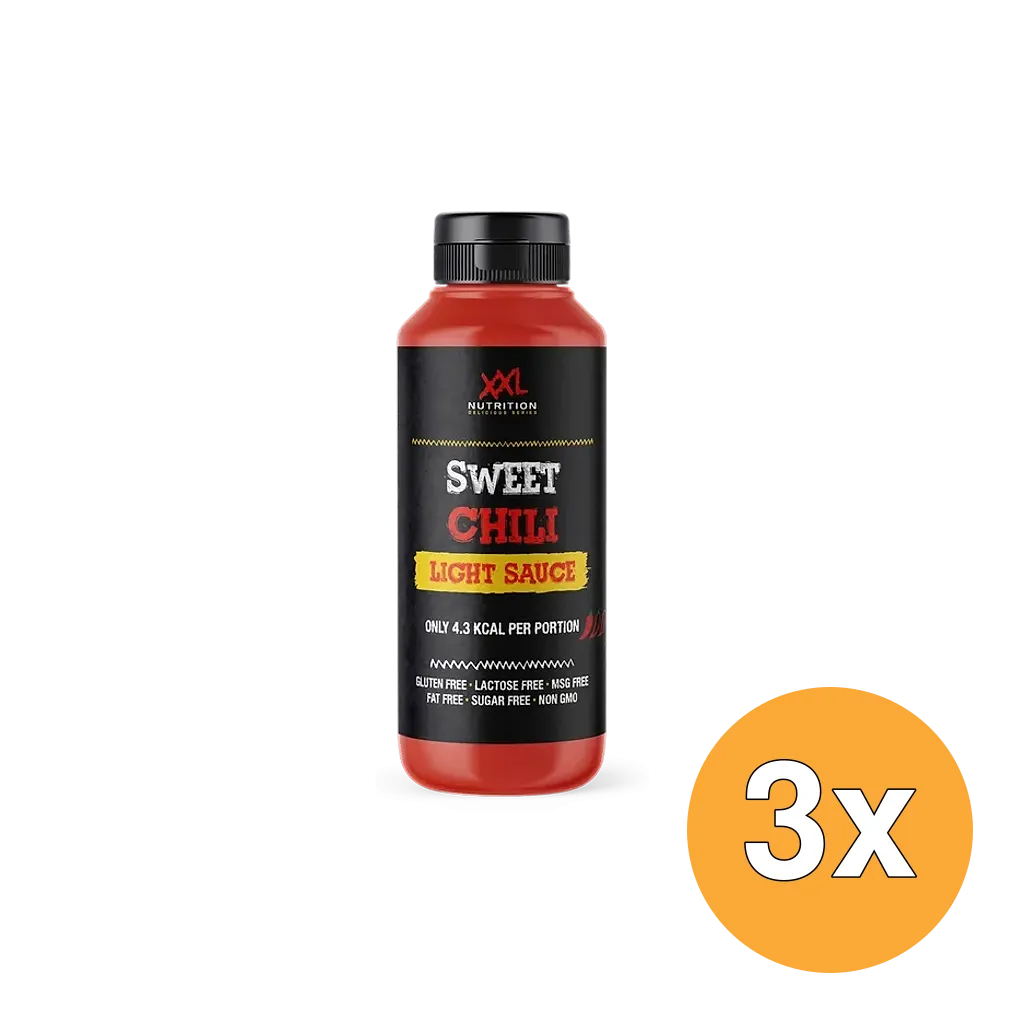 3x XXL Nutrition Light Saus - Sweet Chili (265 ml)
