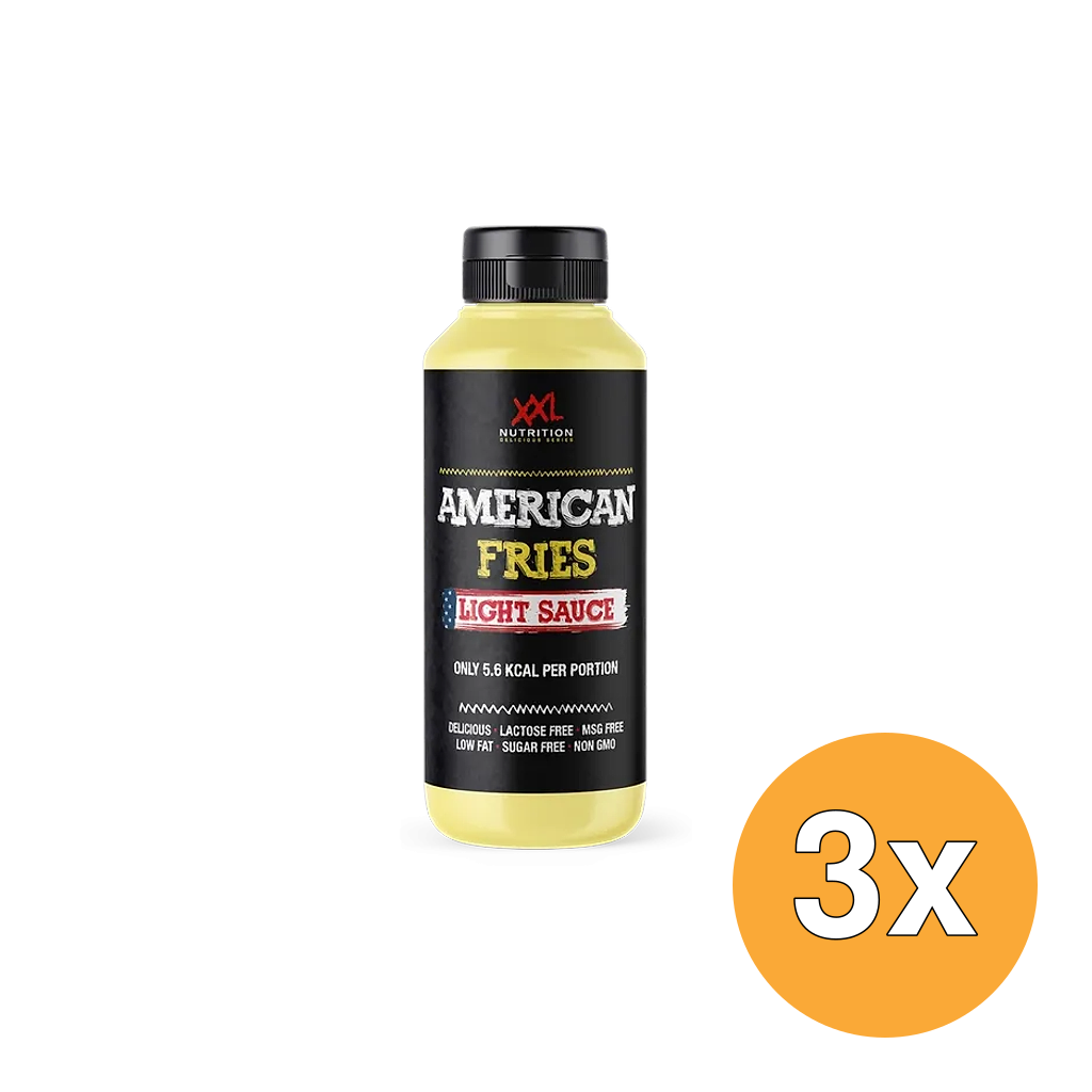 3x XXL Nutrition Light Saus - American Fries Sauce (265 ml)