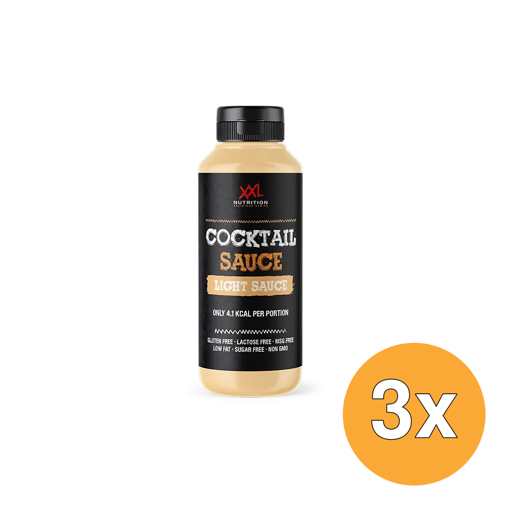 3x XXL Nutrition Light Saus - Cocktail (265 ml)