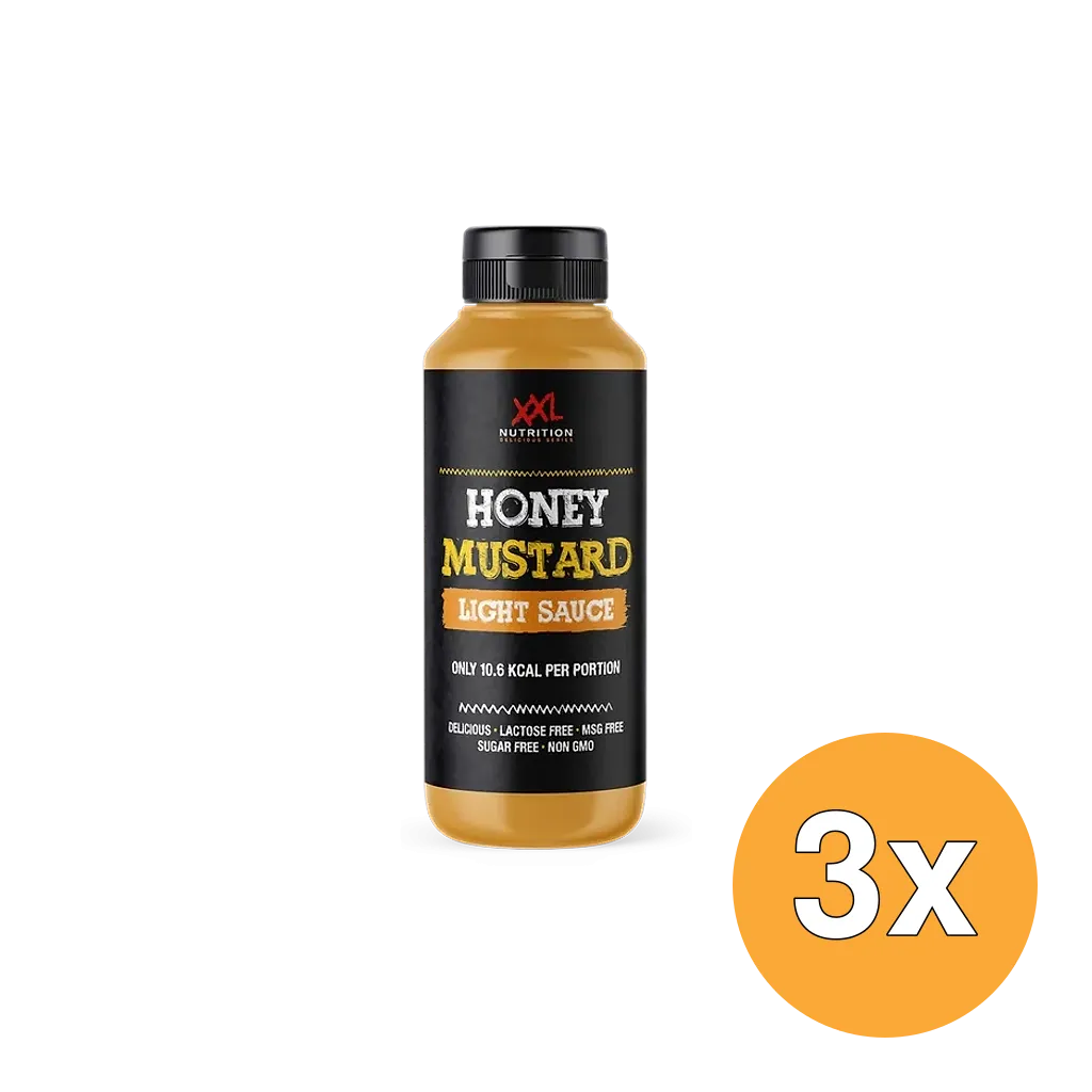 3x XXL Nutrition Light Saus - Honing / Mosterd (265 ml)