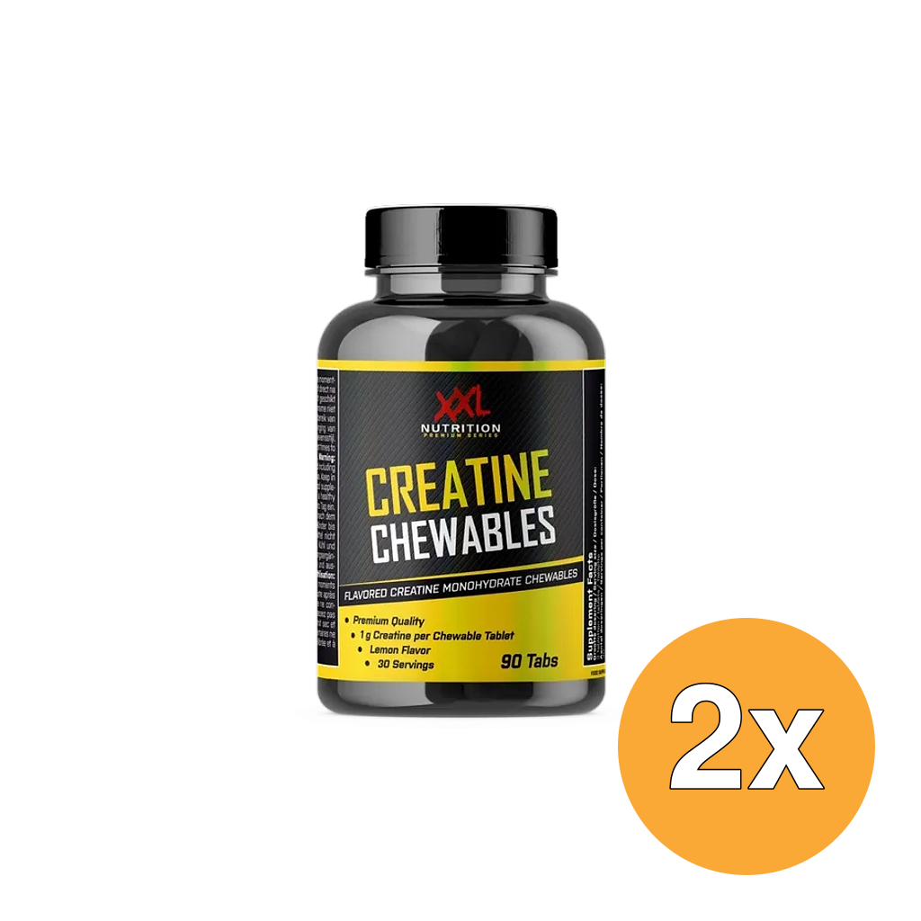 2x XXL Nutrition Creatine Chewables (90 Tabletten)
