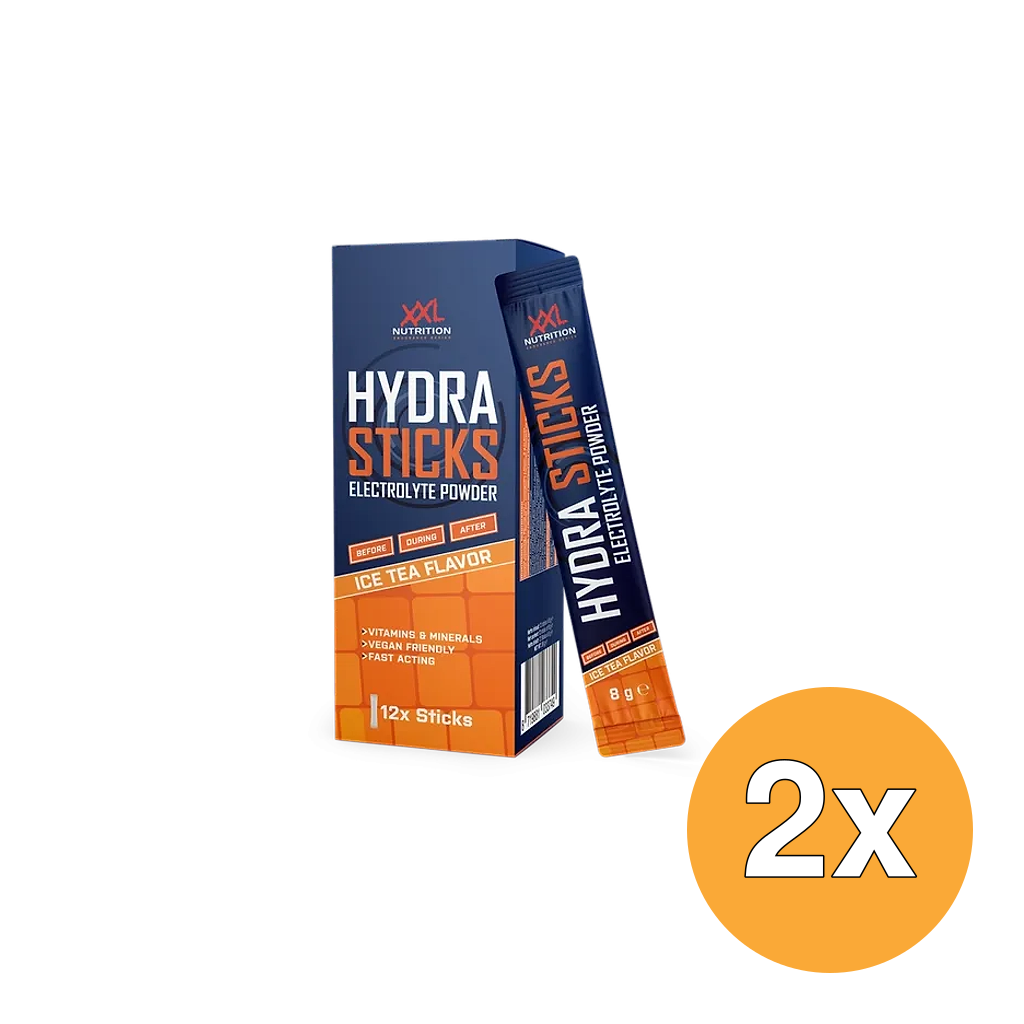 2x XXL Nutrition Hydra Sticks - Ice Tea (12 Pack)