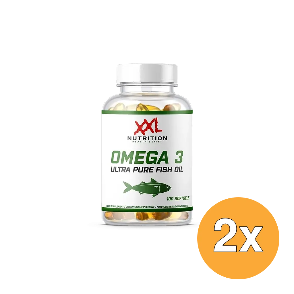 2x XXL Nutrition Omega 3 Ultra Pure (100 softgels)