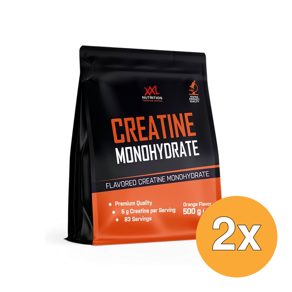 2x XXL Nutrition Creatine Monohydraat Orange (500 gr)