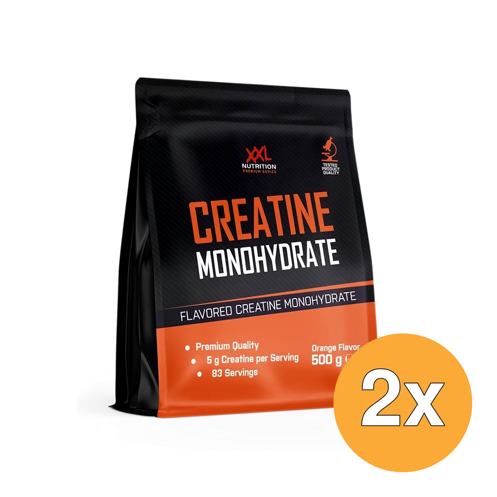 2x XXL Nutrition Creatine Monohydraat Orange (500 gr)