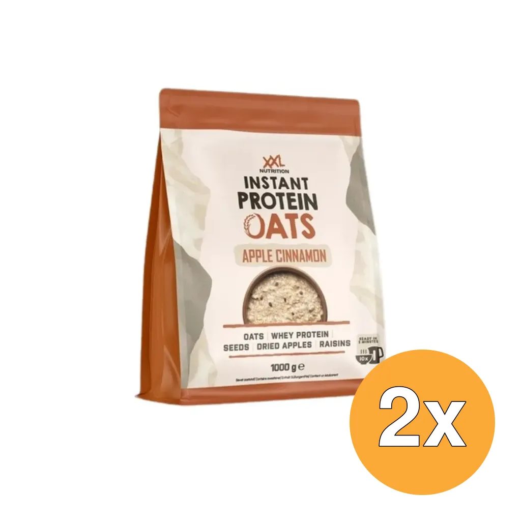 2x XXL Nutrition Instant Protein Oats Appel/Kaneel (1000 gr)