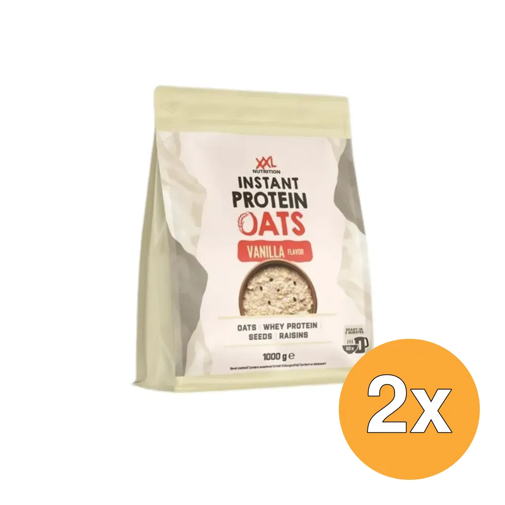 2x XXL Nutrition Instant Protein Oats Vanille (1000 gr)