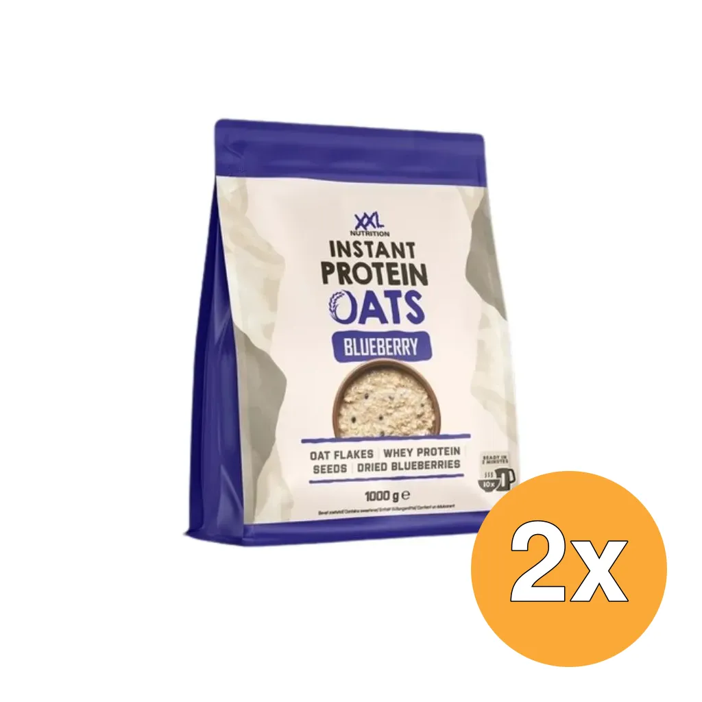 2x XXL Nutrition Instant Protein Oats Blauwe Bessen (1000 gr)