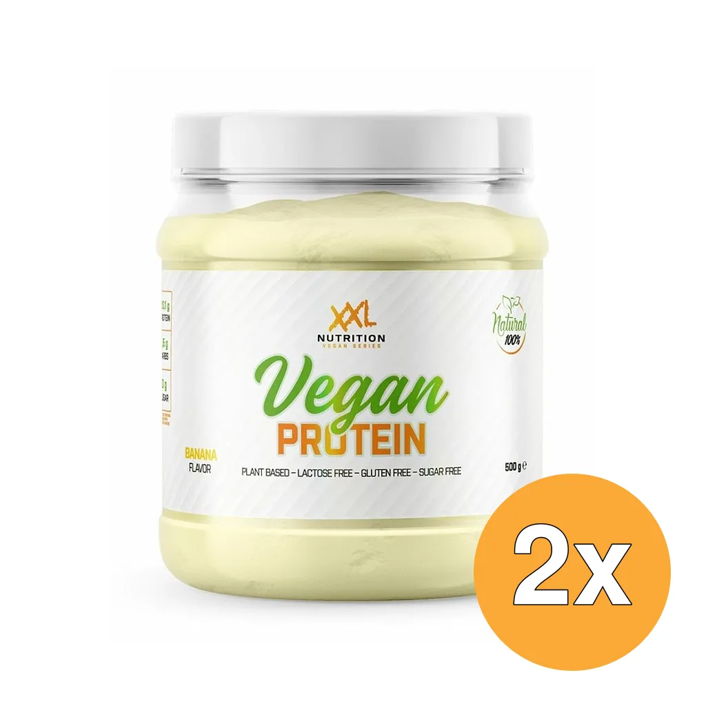 2x XXL Nutrition Vegan Protein Banaan (500 gr)