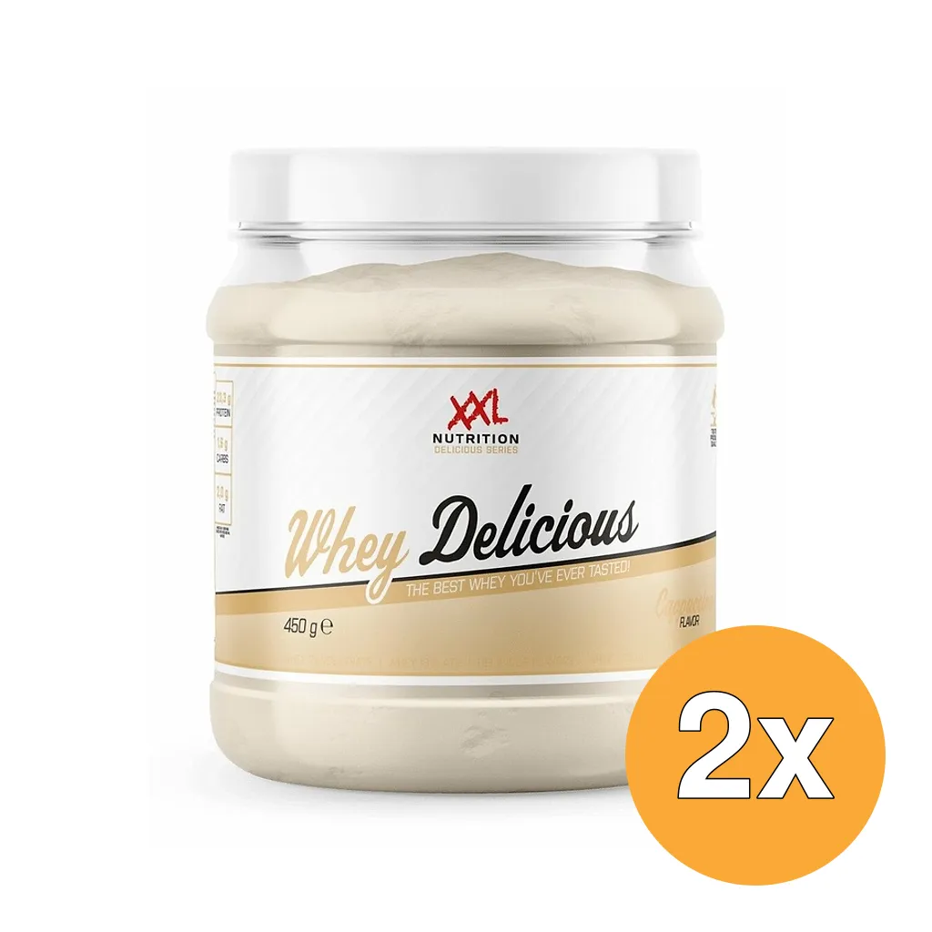 2x XXL Nutrition Whey Delicious Cappuccino (450 gr)