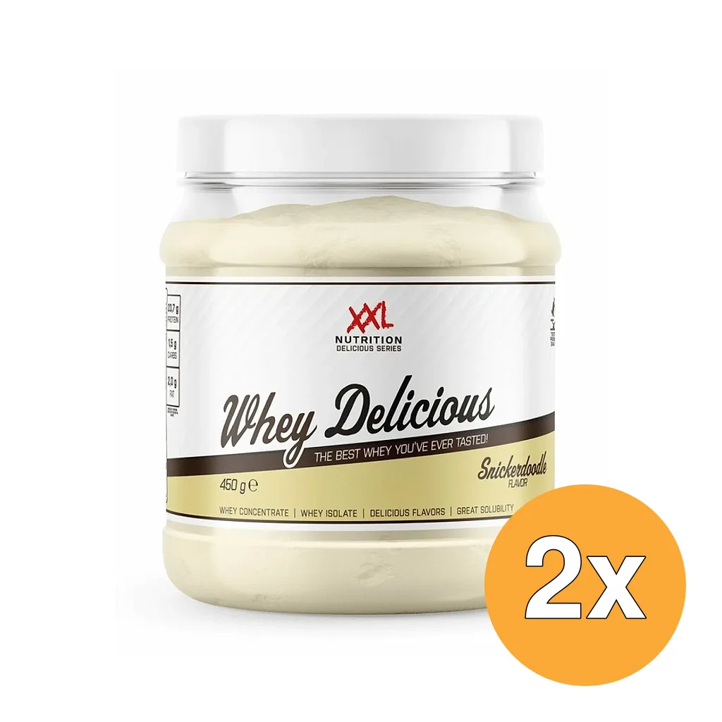 2x XXL Nutrition Whey Delicious Snickerdoodle (450 gr)