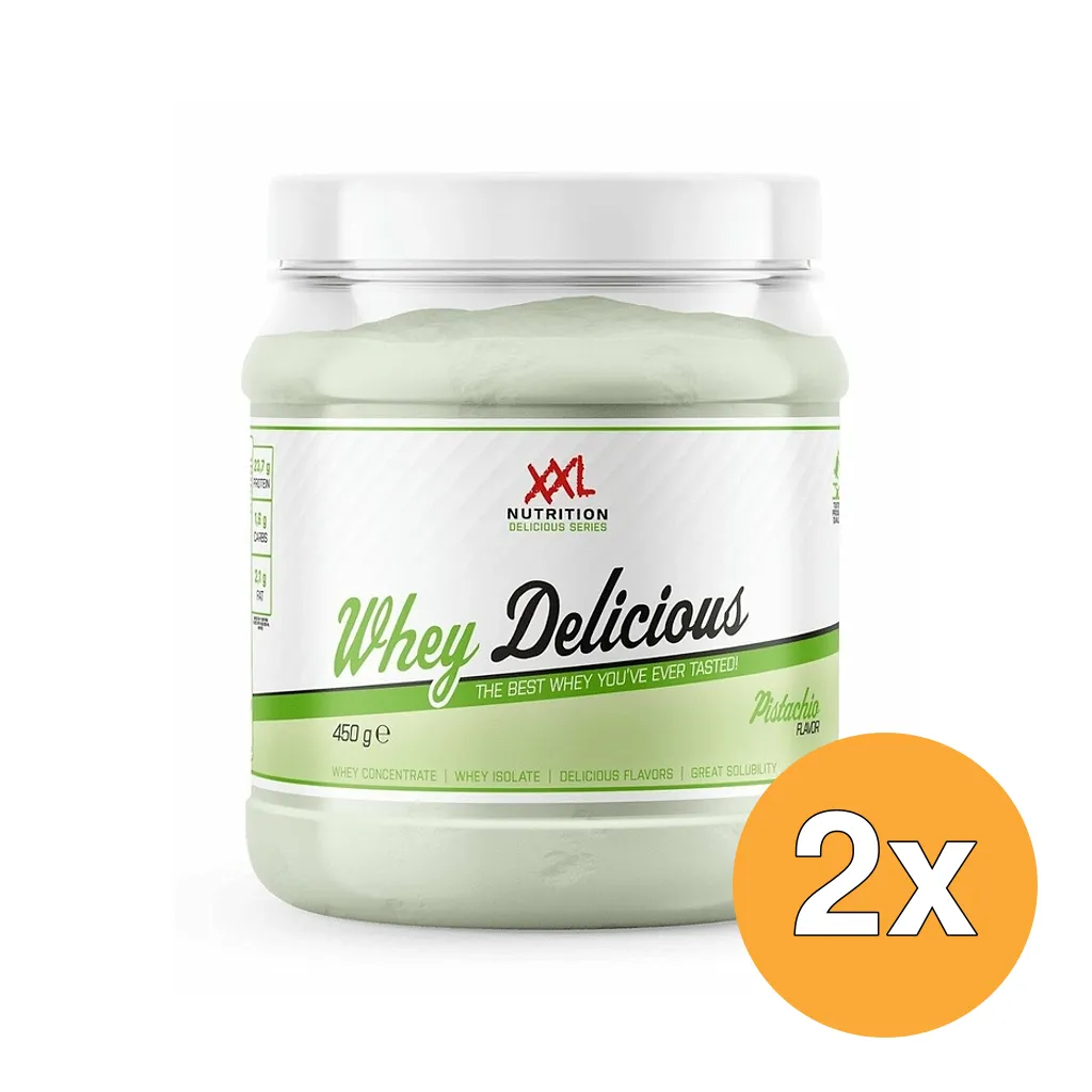 2x XXL Nutrition Whey Delicious Pistache (450 gr)