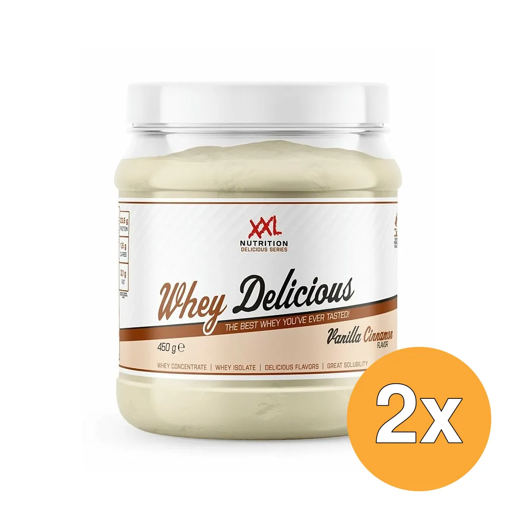 2x XXL Nutrition Whey Delicious Vanilla Cinnamon (450 gr)