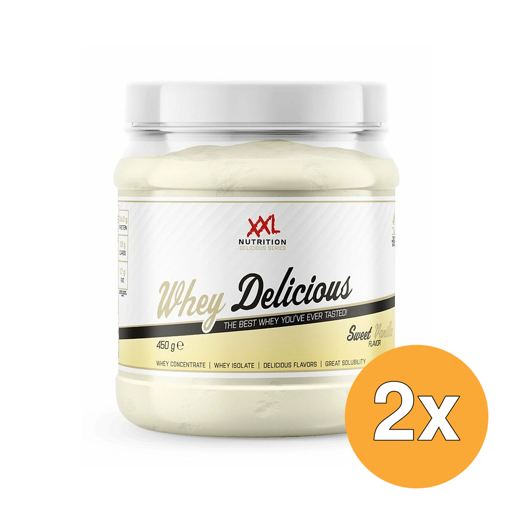 2x XXL Nutrition Whey Delicious Sweet Vanilla (450 gr)
