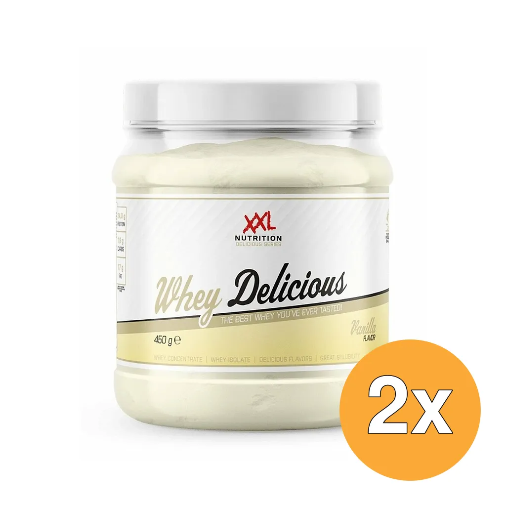 2x XXL Nutrition Whey Delicious Vanille (450 gr)