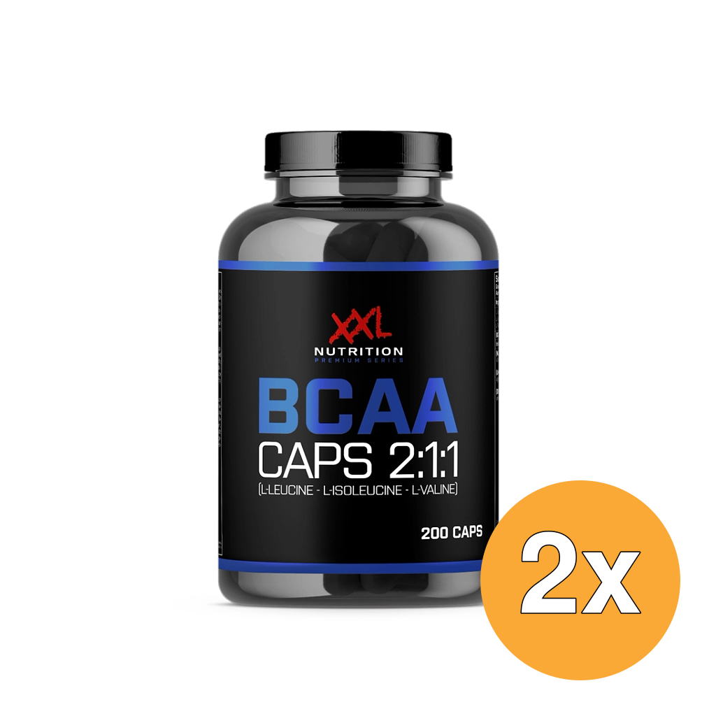 2x XXL Nutrition BCAA Caps 1000mg (200 capsules)