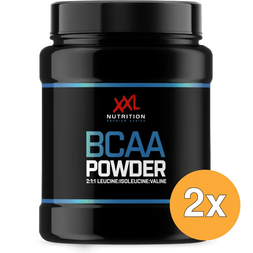 2x XXL Nutrition BCAA Poeder Raspberry (500 gr)