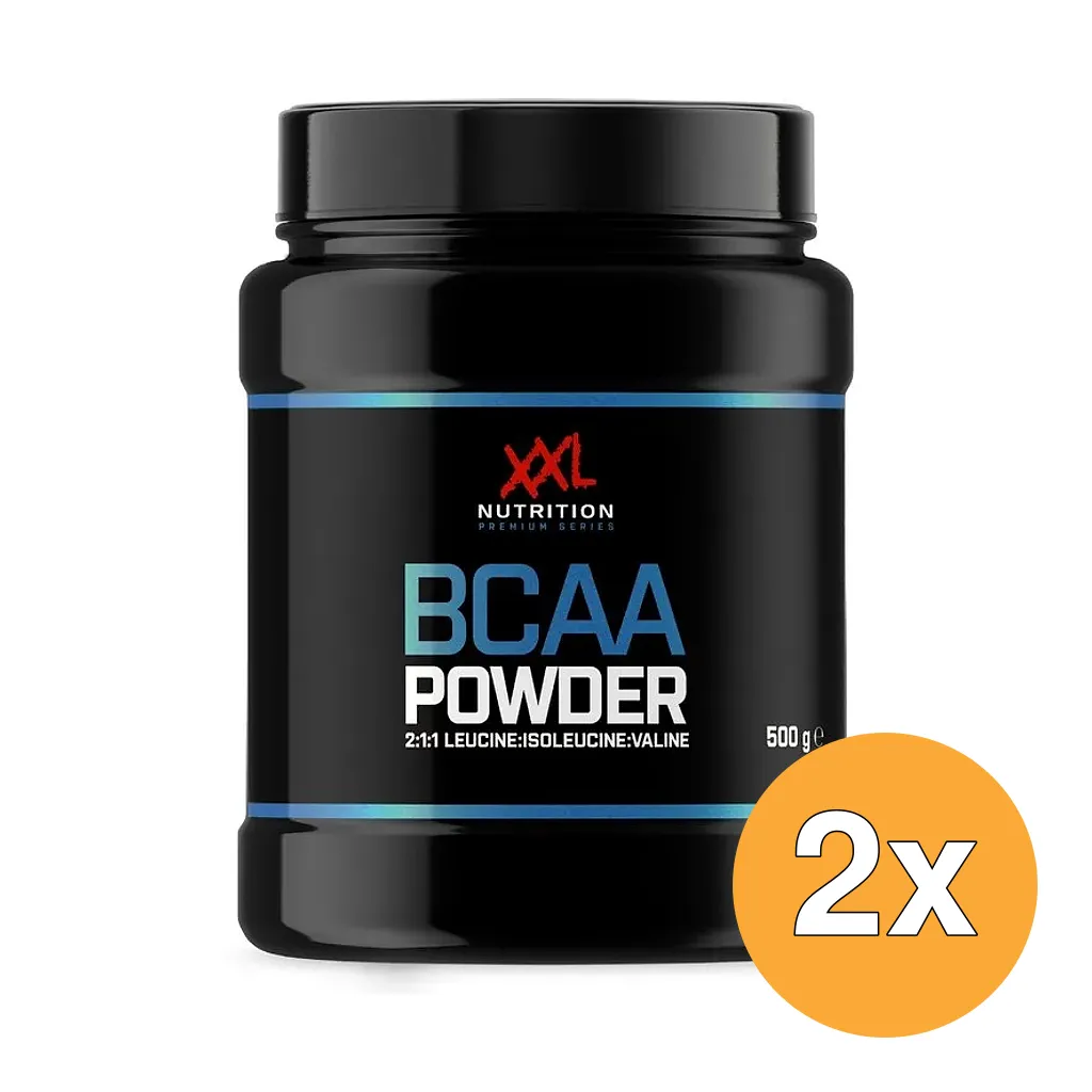 2x XXL Nutrition Bcaa Poeder Tropical (500 gr)