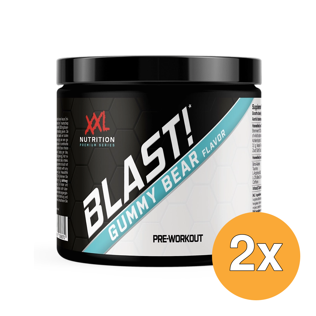 2x XXL Nutrition Blast! Pre Workout Gummy Bear (300 gr)