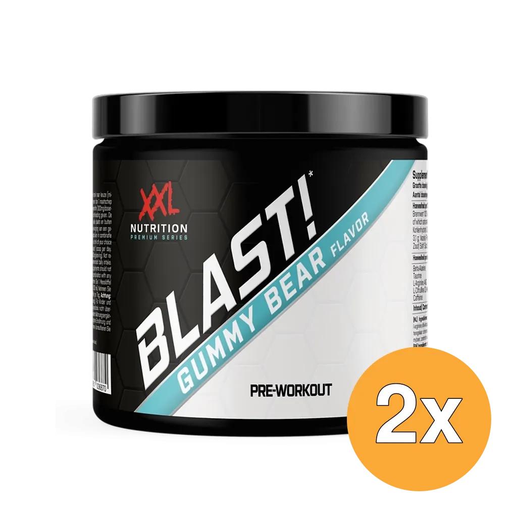2x XXL Nutrition Blast! Pre Workout Gummy Bear (300 gr)