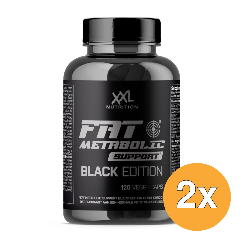 2x XXL Nutrition Fat Metabolic Support Black Edition (120 Vega Capsules)