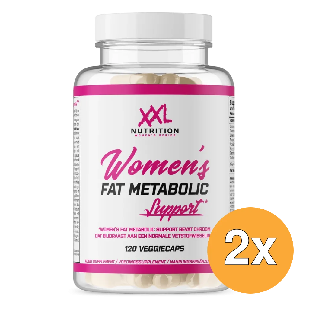 2x XXL Nutrition Women's Fat Metabolic Support (120 veggie capsules)