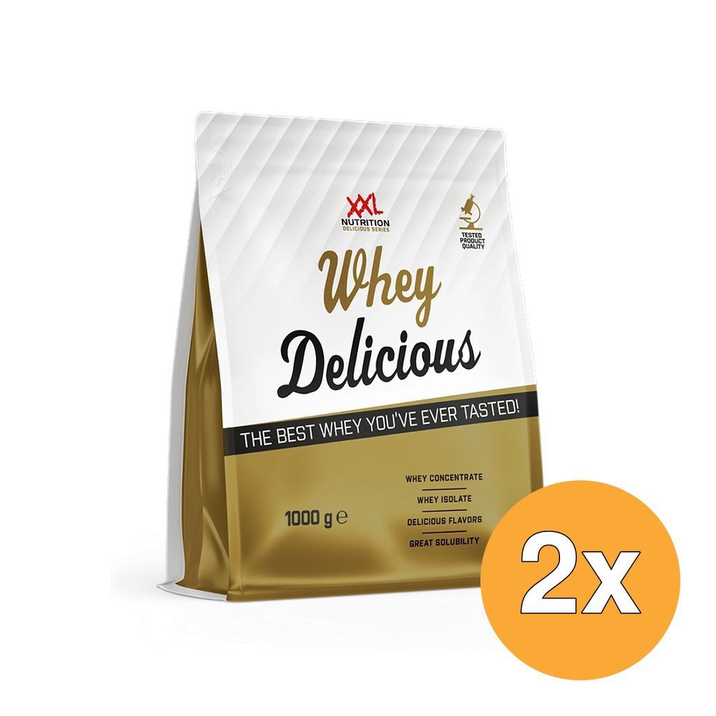 2x XXL Nutrition Whey Delicious Vanille (1000 gr - Pouch)