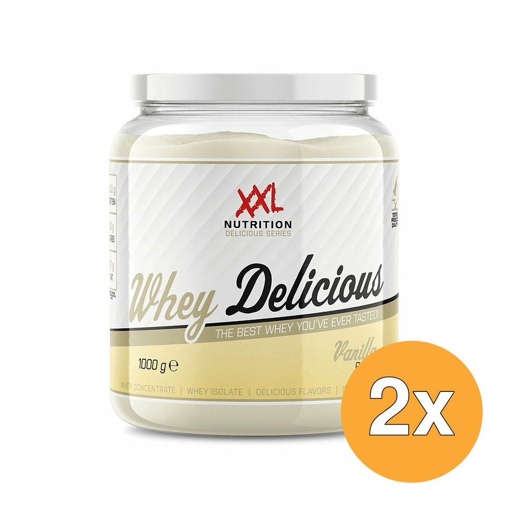 2x XXL Nutrition Whey Delicious Vanille (1000 gr)
