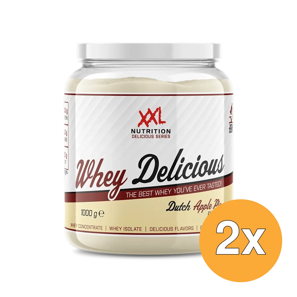 2x XXL Nutrition Whey Delicious Appeltaart (1000 gr)