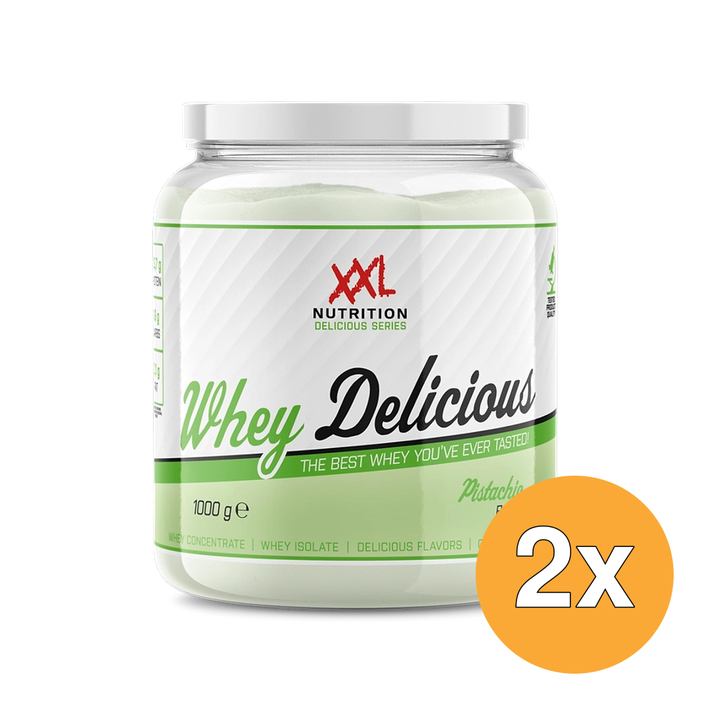 2x XXL Nutrition Whey Delicious Pistache (1000 gr)