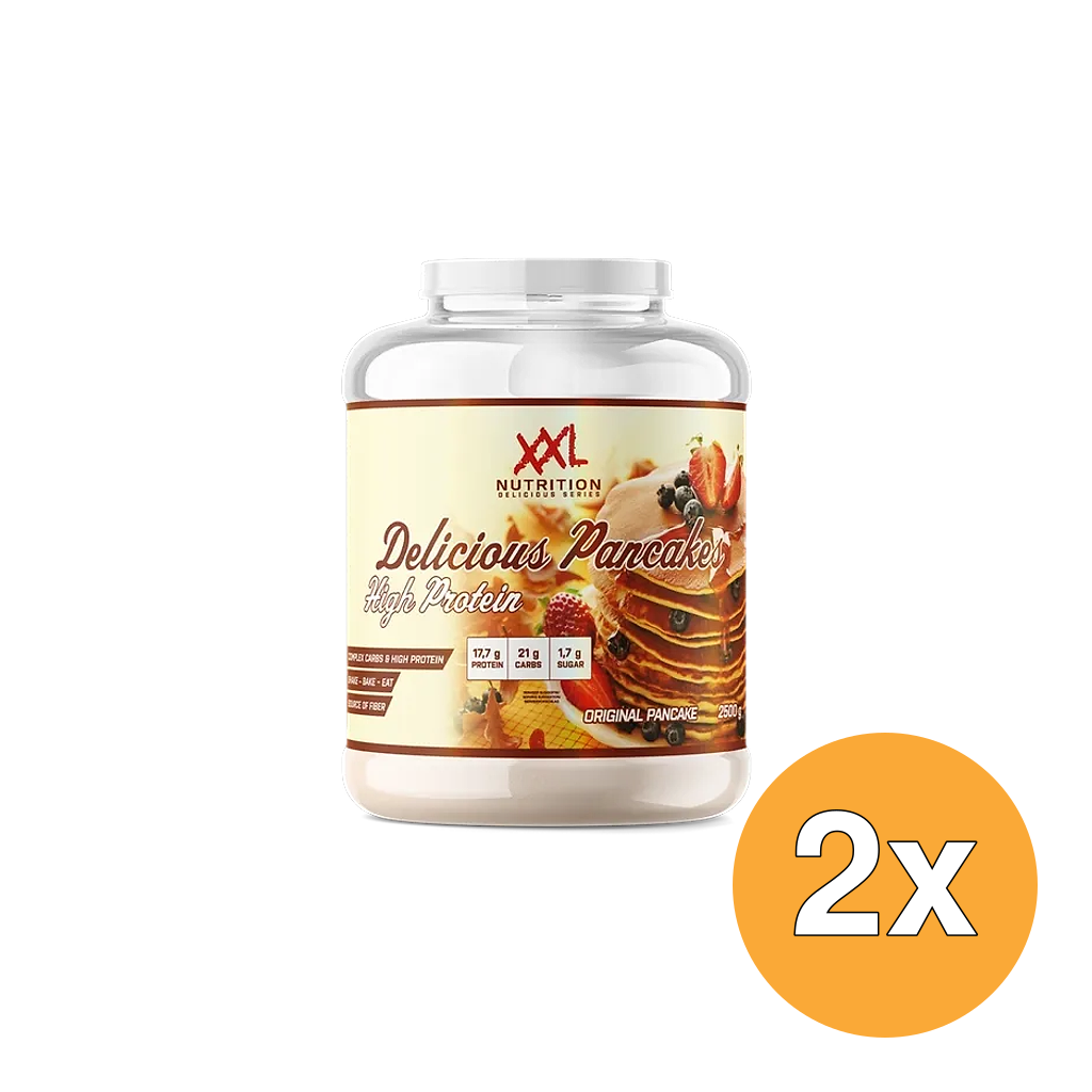 2x XXL Nutrition Delicious Protein Pancakes - Neutraal (2500 gram)