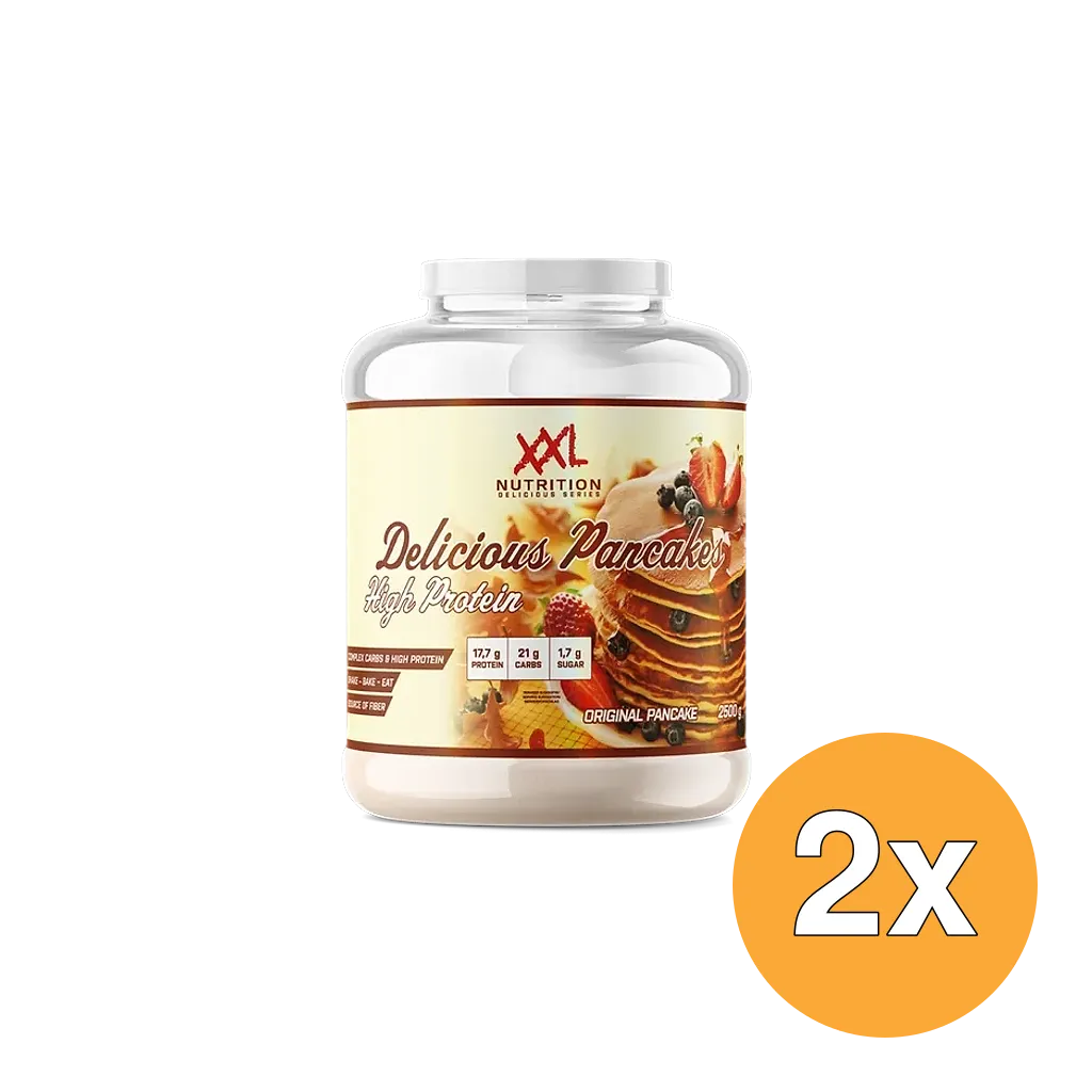 2x XXL Nutrition Delicious Protein Pancakes - Neutraal (2500 gram)