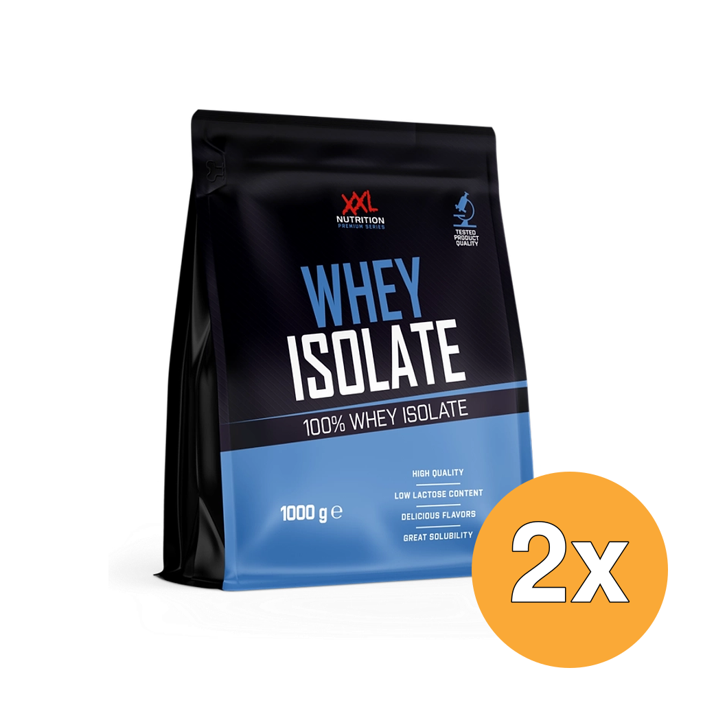 2x XXL Nutrition Whey Isolaat Cookies & Cream (1000 gr)