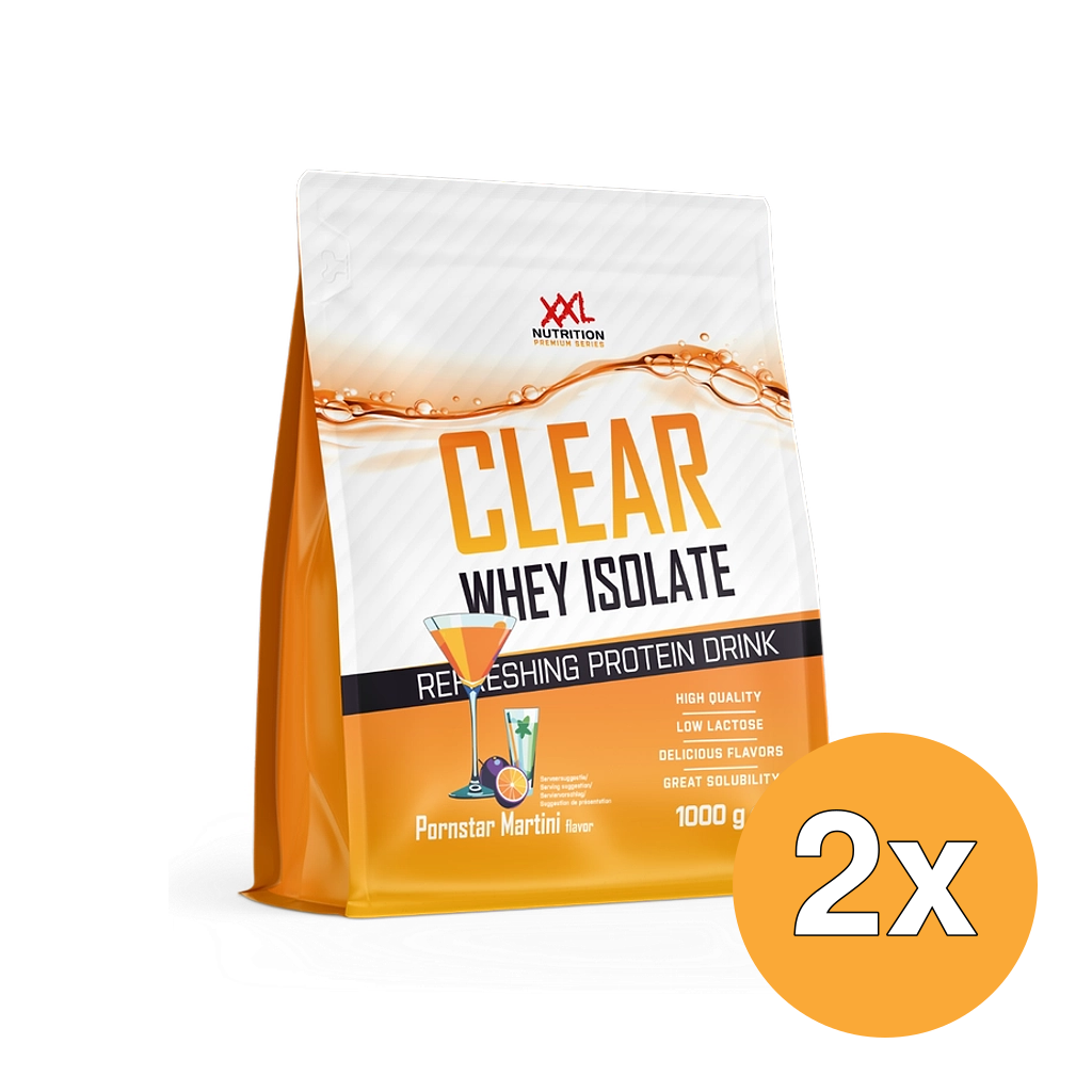 2x XXL Nutrition Clear Whey Isolate - Pornstar Martini (1000 gr)