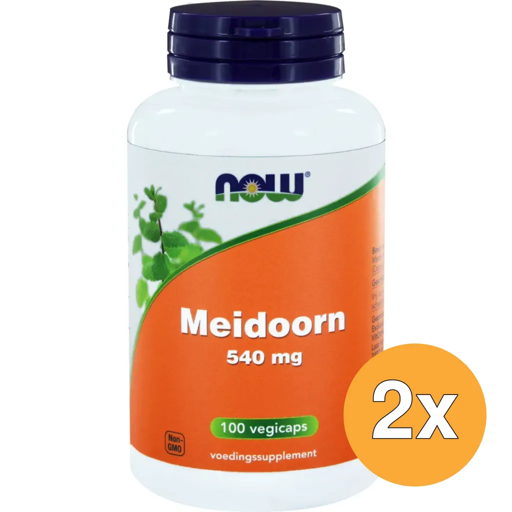 2x Now Meidoorn 540 mg (100 vega capsules)