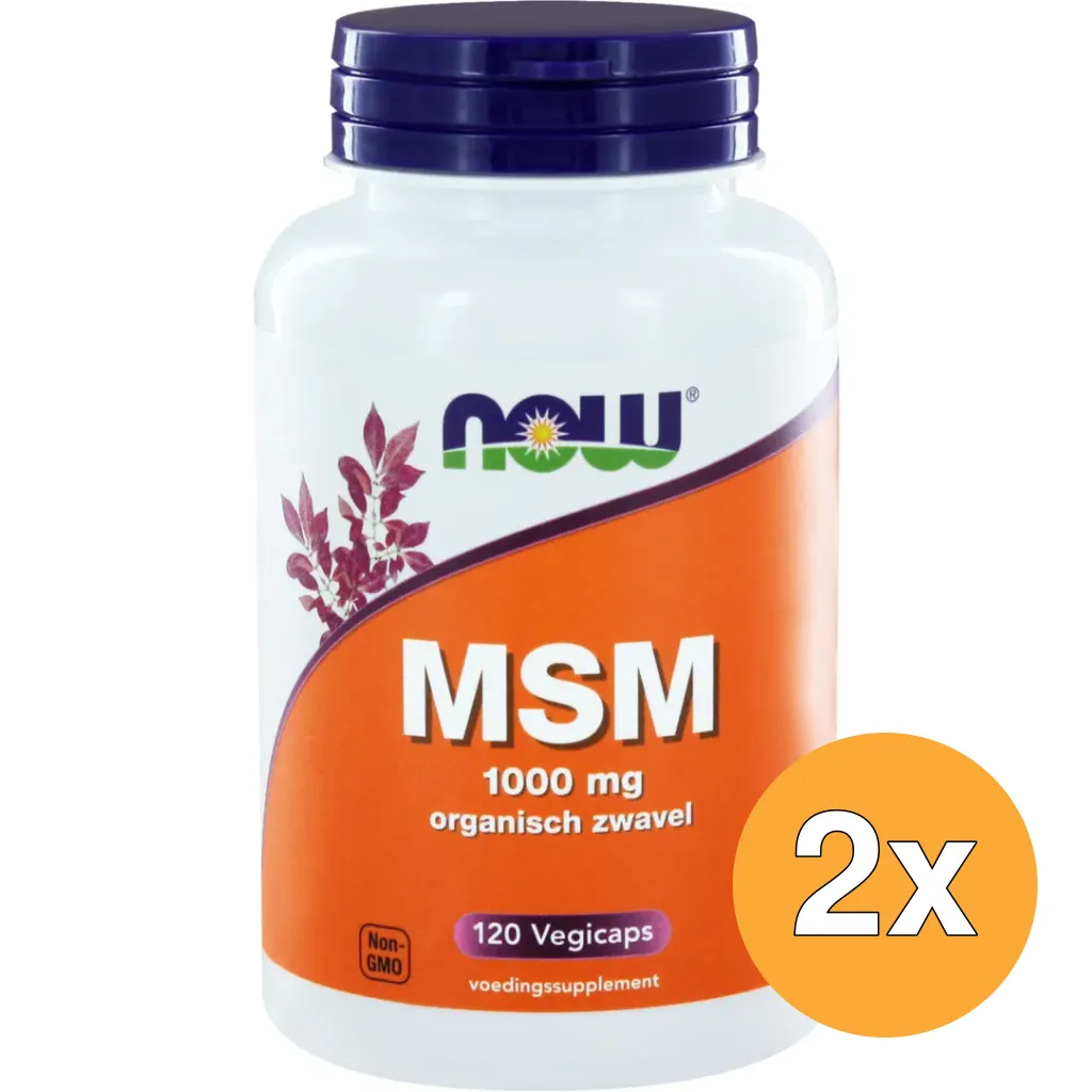 2x Now Msm 1000 Mg (120 vega capsules)