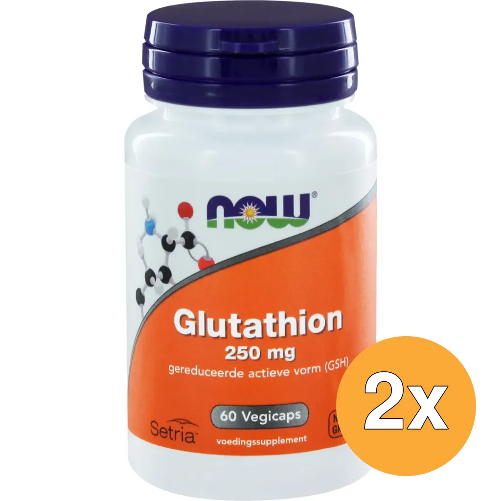 2x Now Glutathion 250 mg (60 vega capsules)