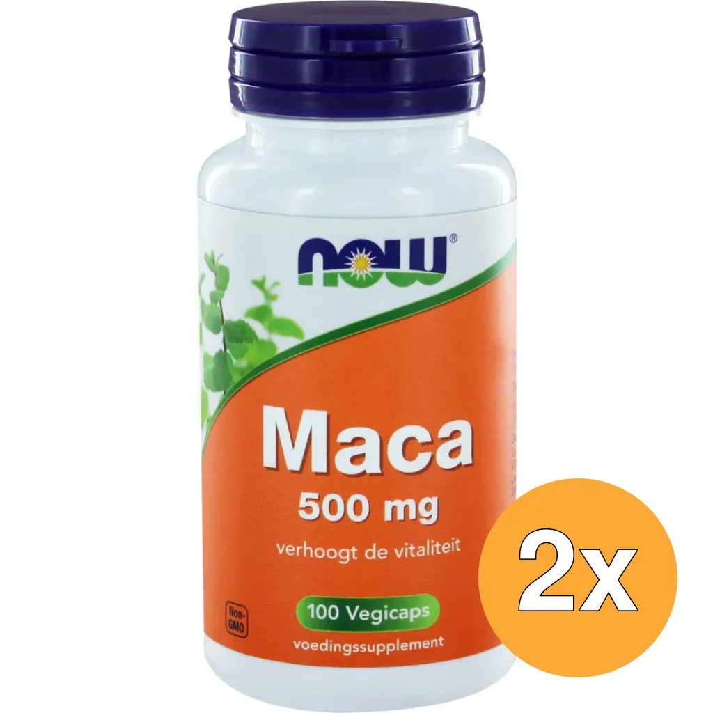 2x Now Maca 500 mg (100 vega capsules)