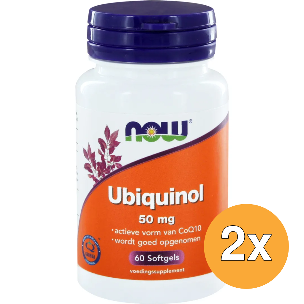 2x Now Co-Q10 Ubiquinol 50 mg (60 softgels)