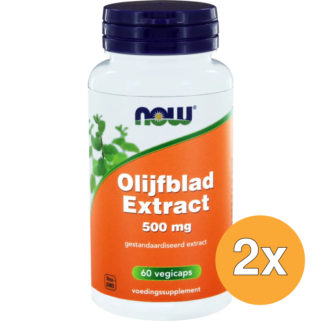 2x Now Olijfblad Extract 500 mg (60 vega capsules)