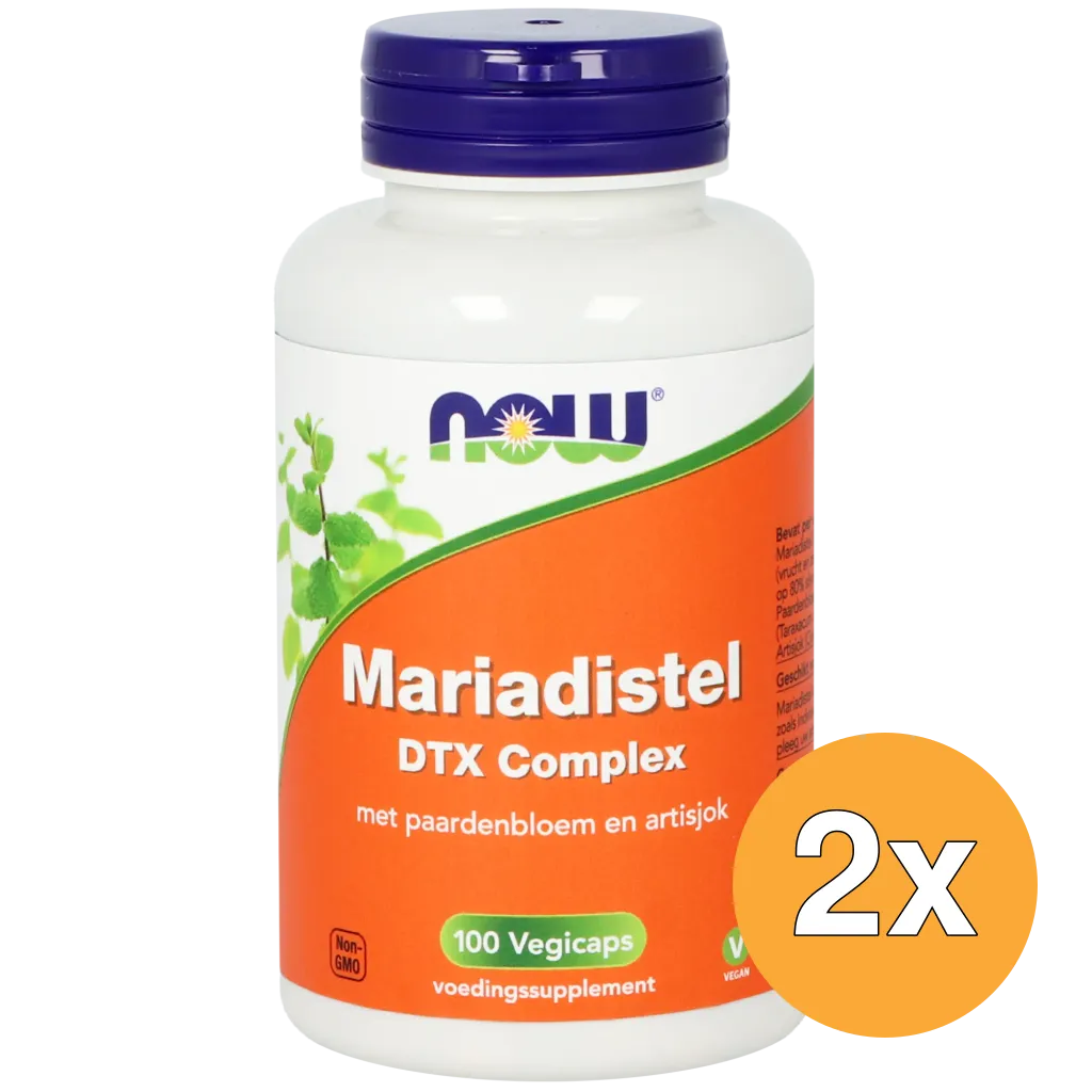 2x Now Mariadistel DTX Complex (100 vega capsules)