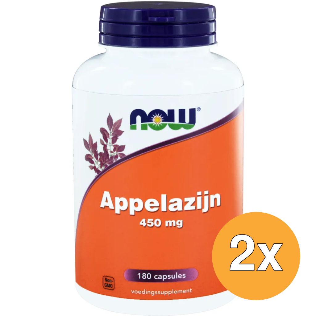 2x Now Appelazijn 450 mg (180 capsules)