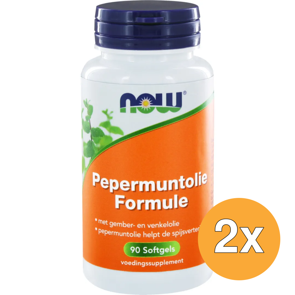 2x Now Pepermuntolie formule (90 softgels)