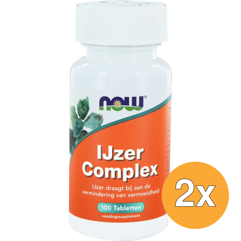 2x Now IJzer complex (100 tabletten)