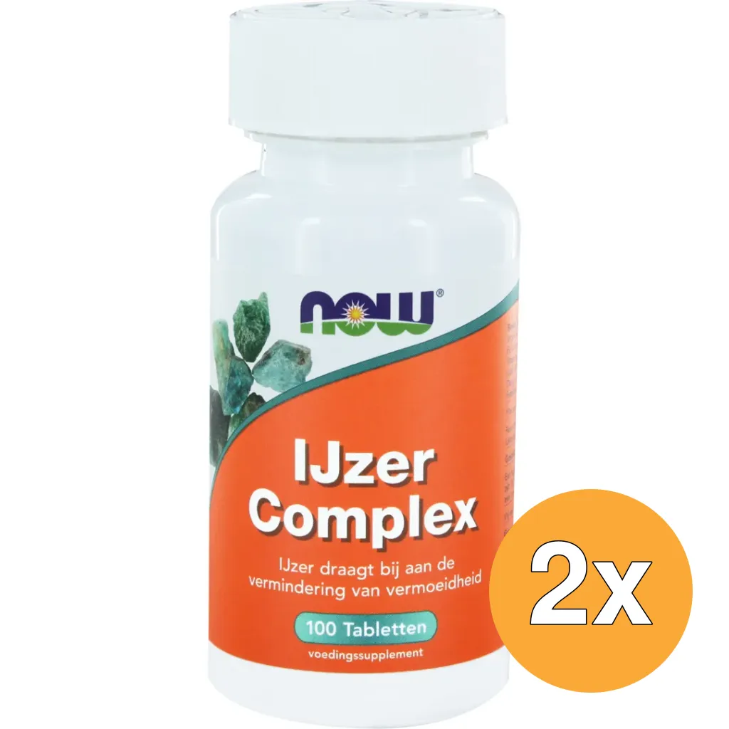2x Now IJzer complex (100 tabletten)