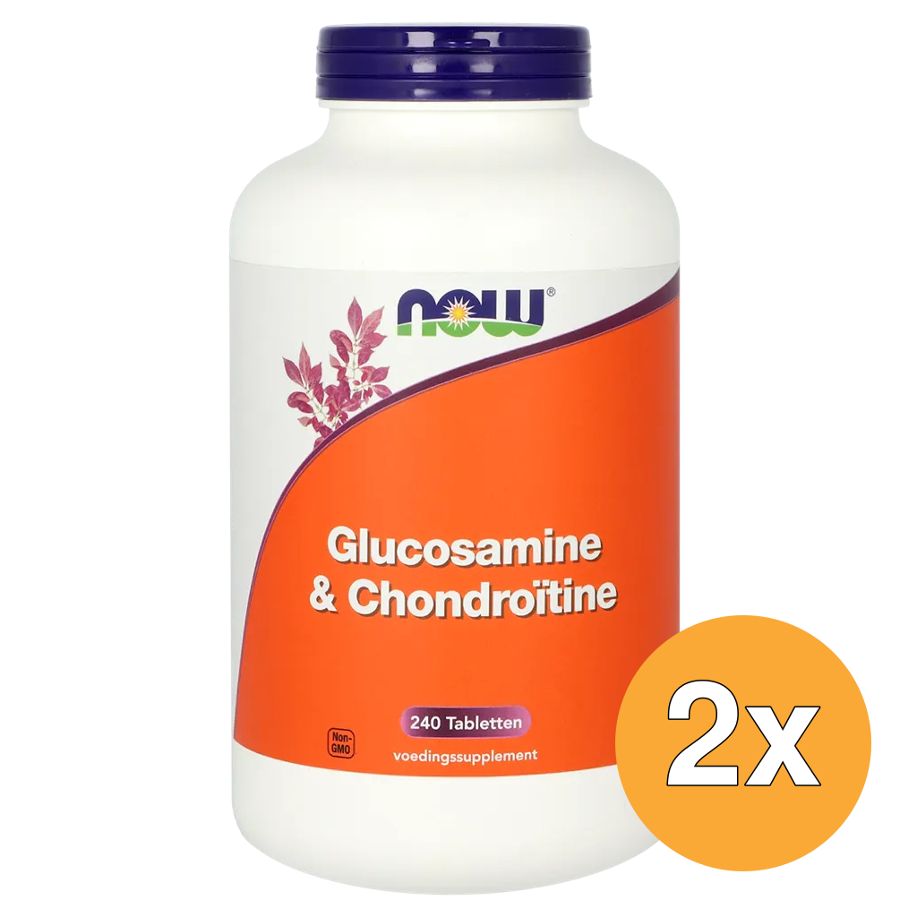 2x Now Glucosamine & Chondroïtine (240 tabletten)