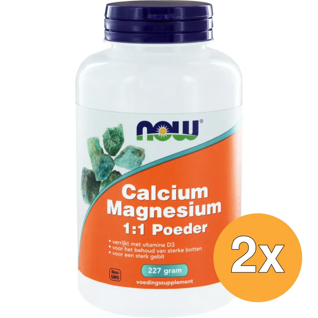 2x Now Calcium & magnesium 1:1 (227 gr)