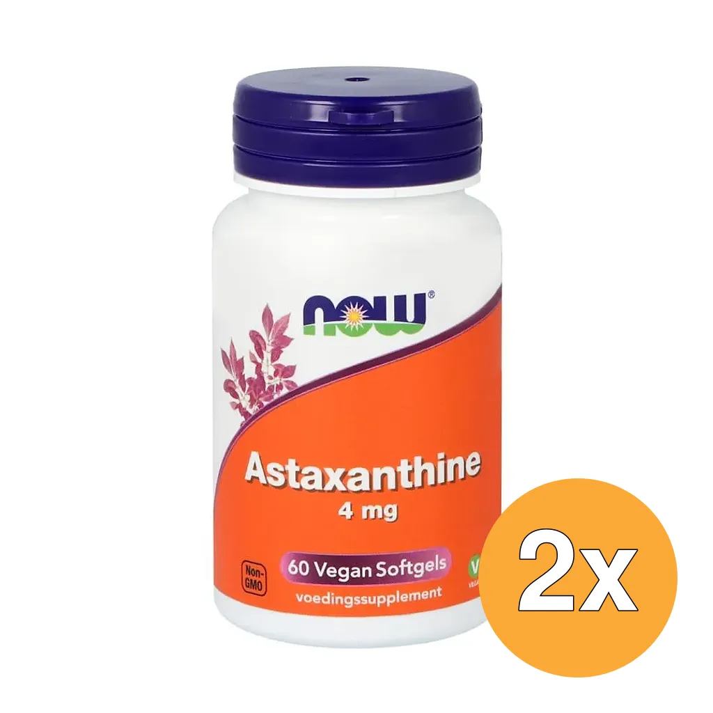 2x Now Astaxanthine 4Mg (60 softgels)