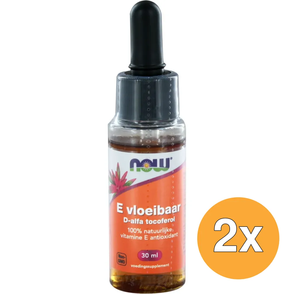 2x Now E-vloeibaar d-alfa tocoferol (30 ml)